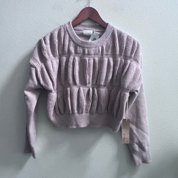 Dreamers By Debut Sweater Women's Size Medium Tan Brown Pullover Cropped - Picture 1 of 6